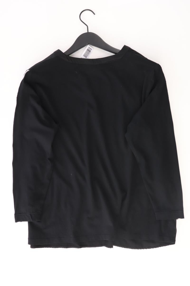 Just White Langarmbluse Gr. XL schwarz aus Baumwolle