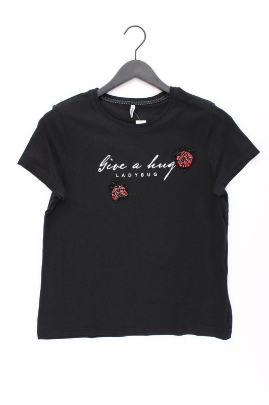 Only Shirt Gr. L Kurzarm schwarz aus Baumwolle