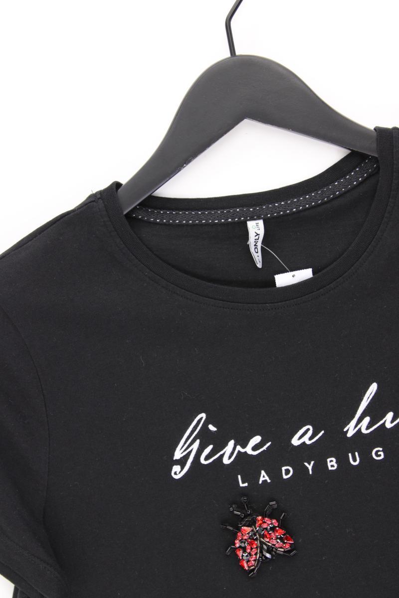 Only Shirt Gr. L Kurzarm schwarz aus Baumwolle