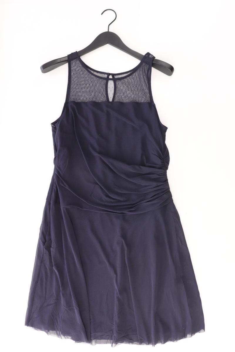 Esprit Abendkleid Gr. XL Ärmellos blau aus Polyamid