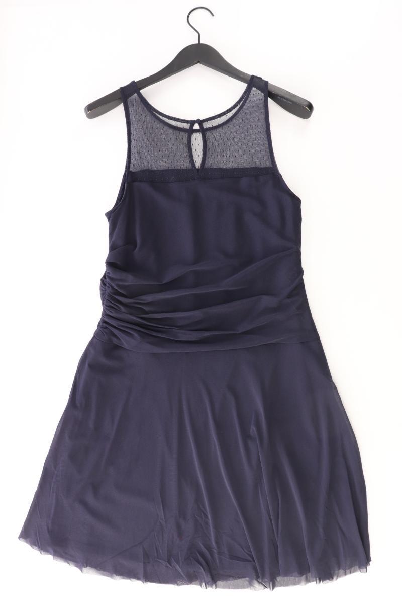 Esprit Abendkleid Gr. XL Ärmellos blau aus Polyamid