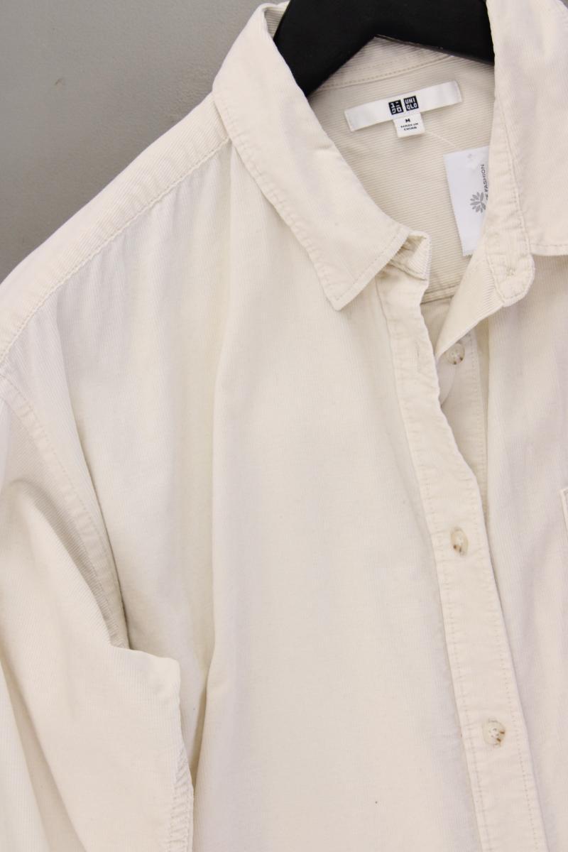 Uniqlo Langarmkleid Gr. M creme aus Baumwolle