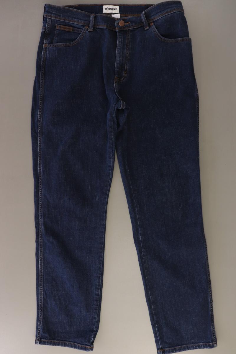 Wrangler Straight Jeans für Herren Gr. W36/L32 blau aus Baumwolle