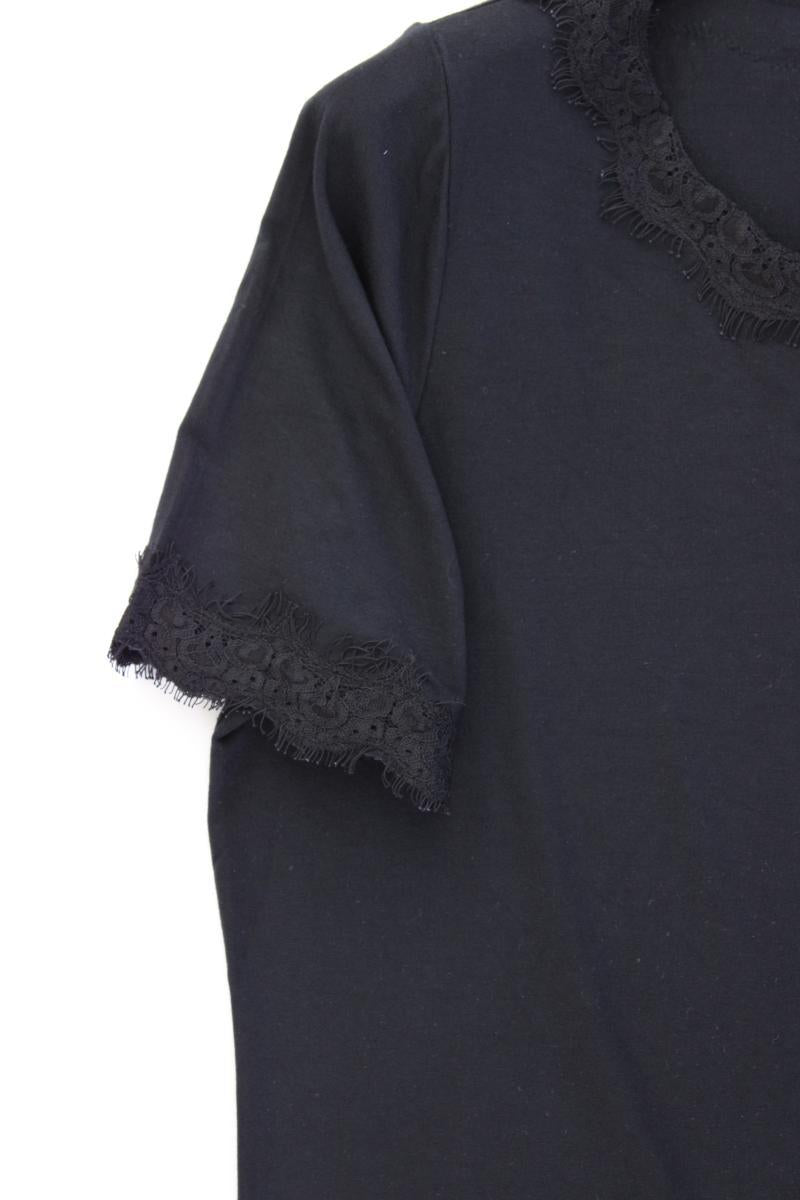 C'est Paris T-Shirt Gr. 42 Kurzarm schwarz aus Modal