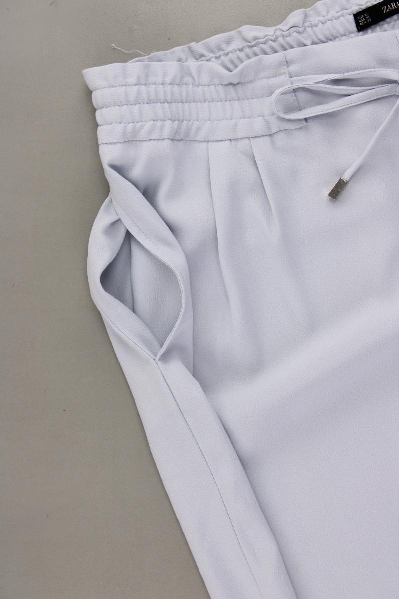 Zara Stoffhose Gr. XL blau aus Polyester