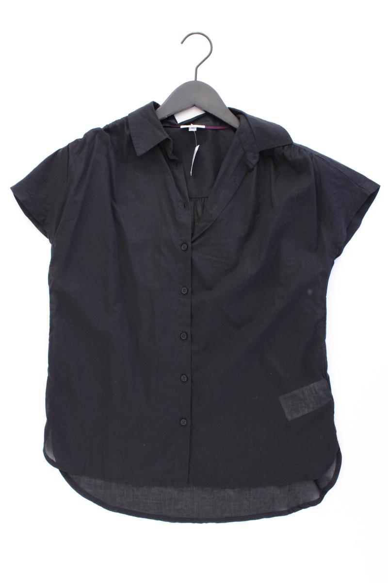 Cecil Kurzarmbluse Gr. XS schwarz aus Baumwolle