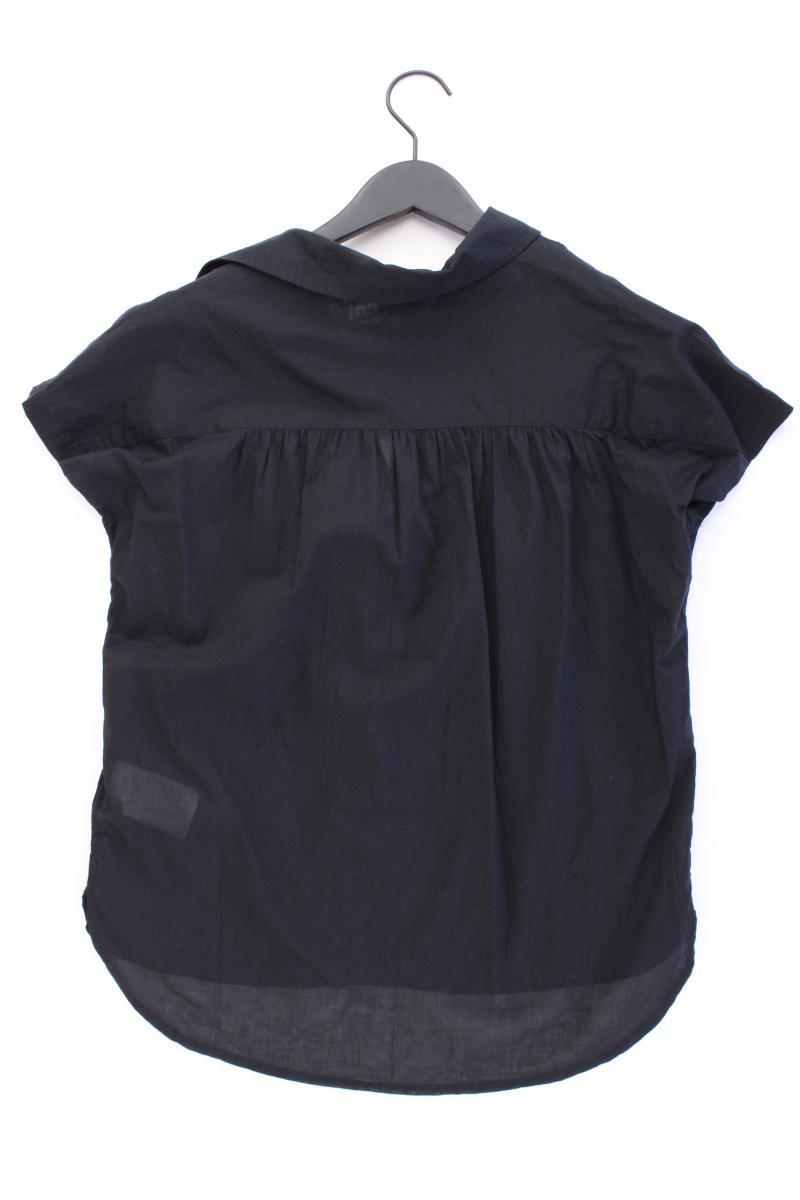 Cecil Kurzarmbluse Gr. XS schwarz aus Baumwolle