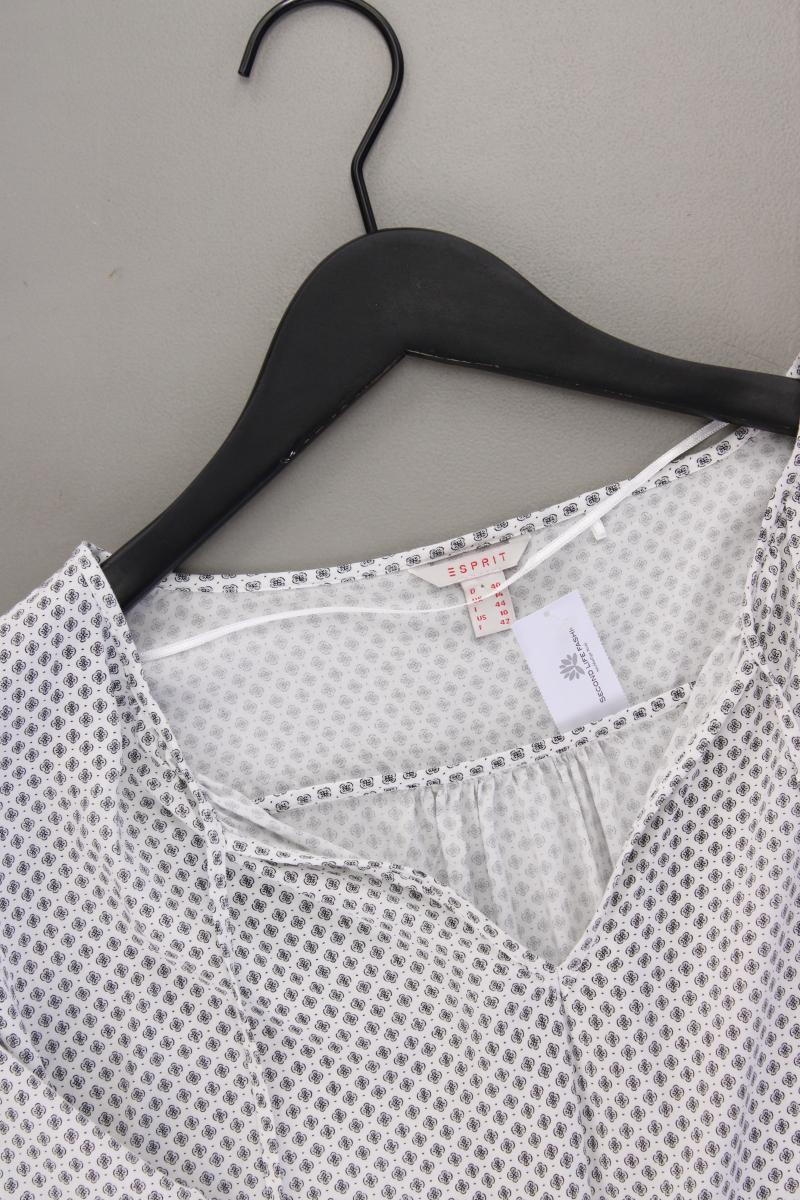 Esprit Langarmbluse Gr. 40 grau aus Viskose