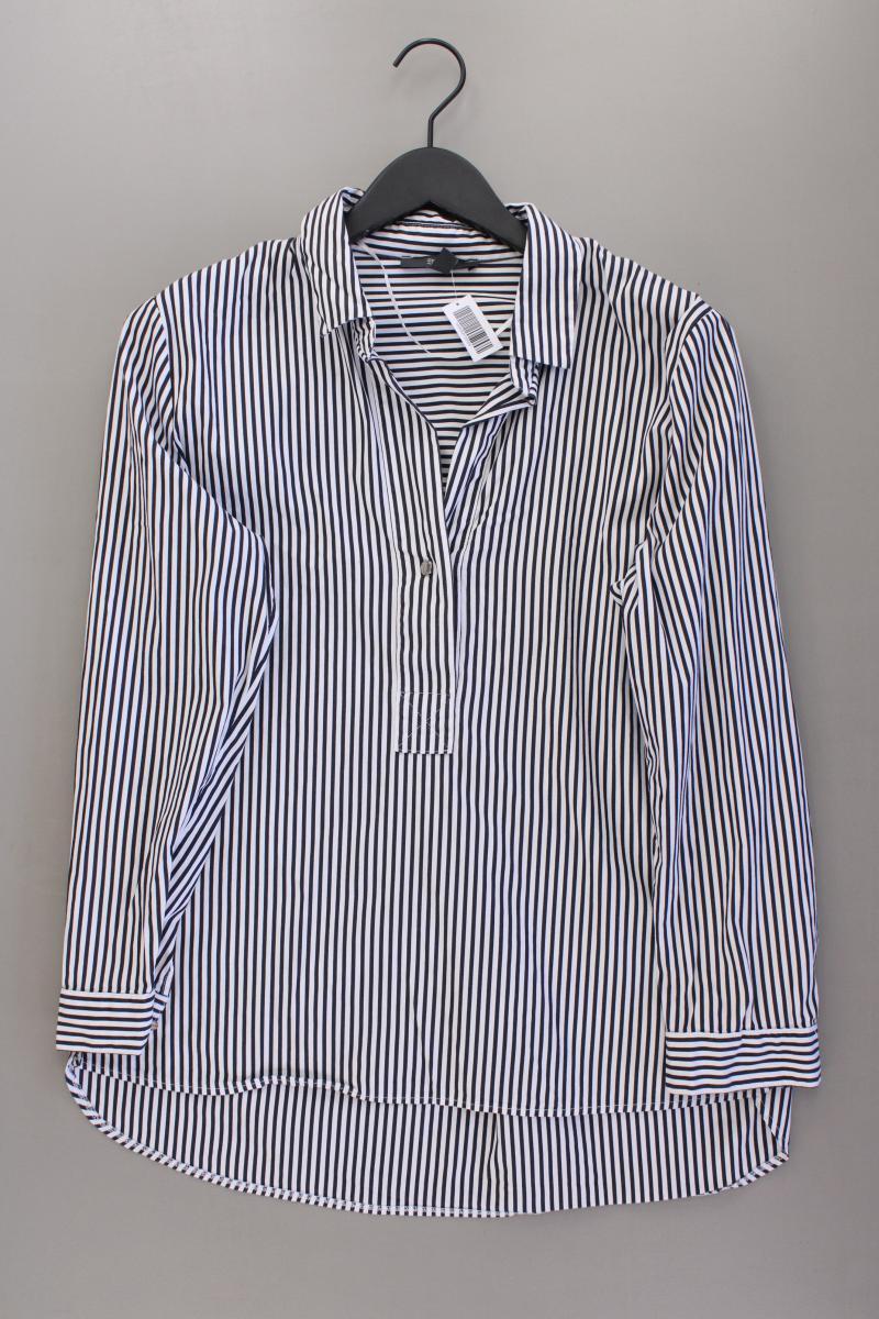 Esprit Langarmbluse Gr. 40 gestreift blau aus Baumwolle