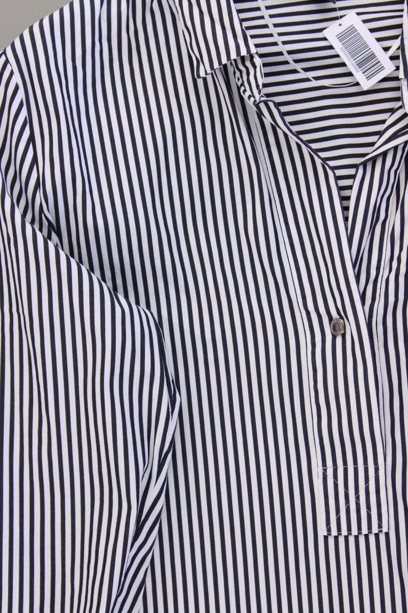 Esprit Langarmbluse Gr. 40 gestreift blau aus Baumwolle