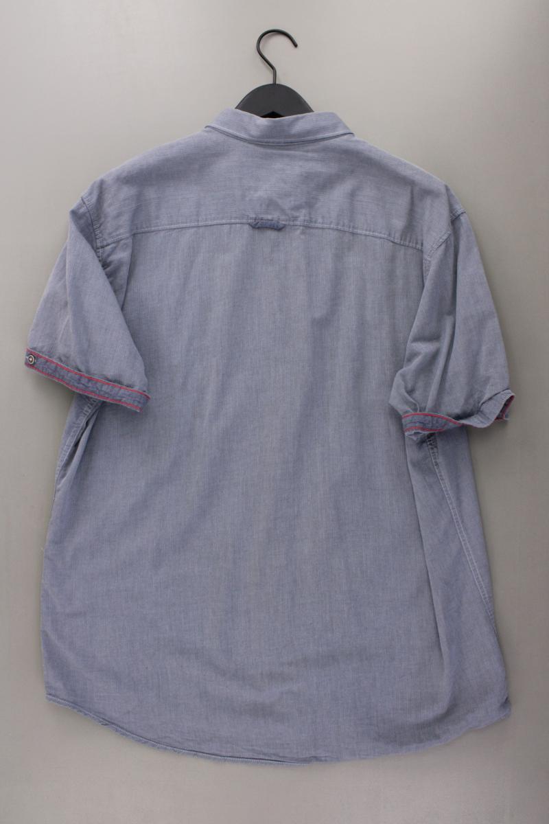 Tom Tailor Kurzarmhemd für Herren Gr. XXL blau aus Baumwolle