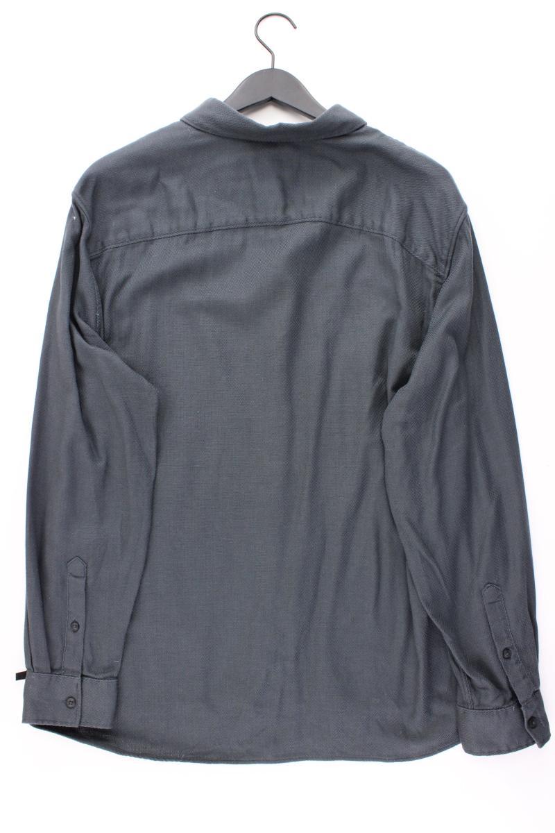 s.Oliver Langarmhemd für Herren Gr. XXL grau aus Baumwolle