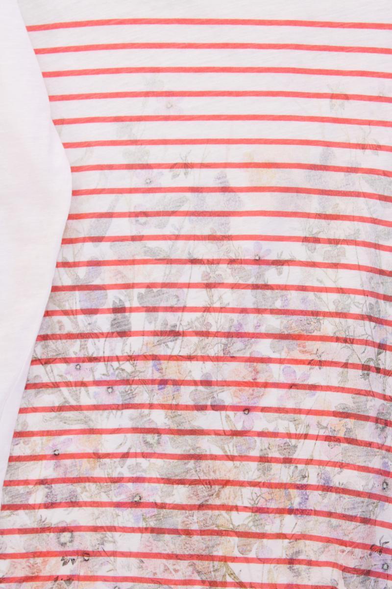 Esprit Printshirt Gr. M gestreift 3/4 Ärmel weiß aus Baumwolle