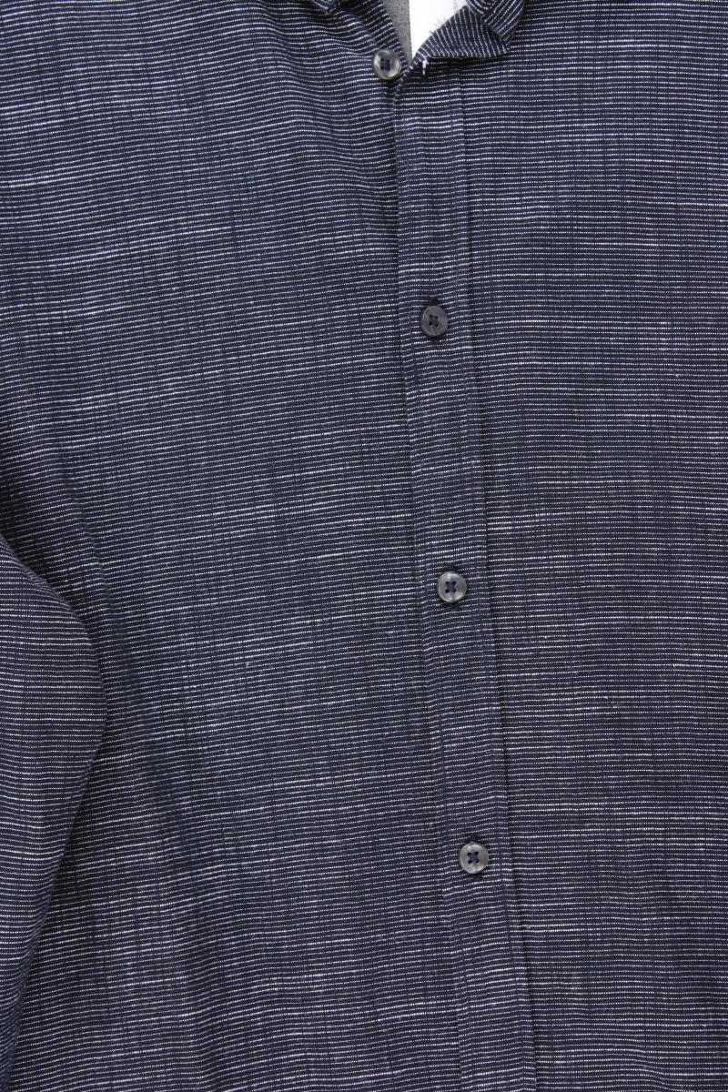 s.Oliver Langarmhemd für Herren Gr. XL grau aus Baumwolle