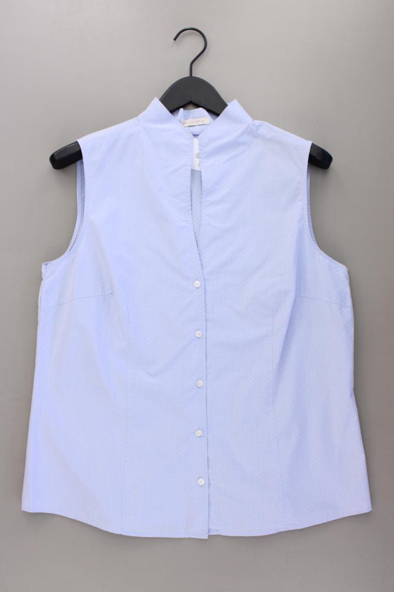 Christian Berg Ärmellose Bluse Gr. 44 blau