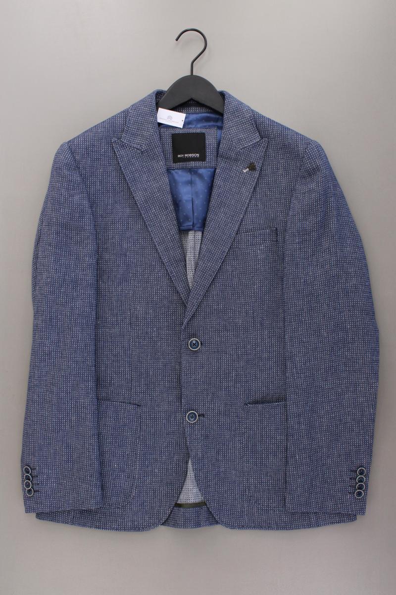 ROY ROBSEN Longsakko für Herren Gr. 46 neuwertig blau aus Baumwolle