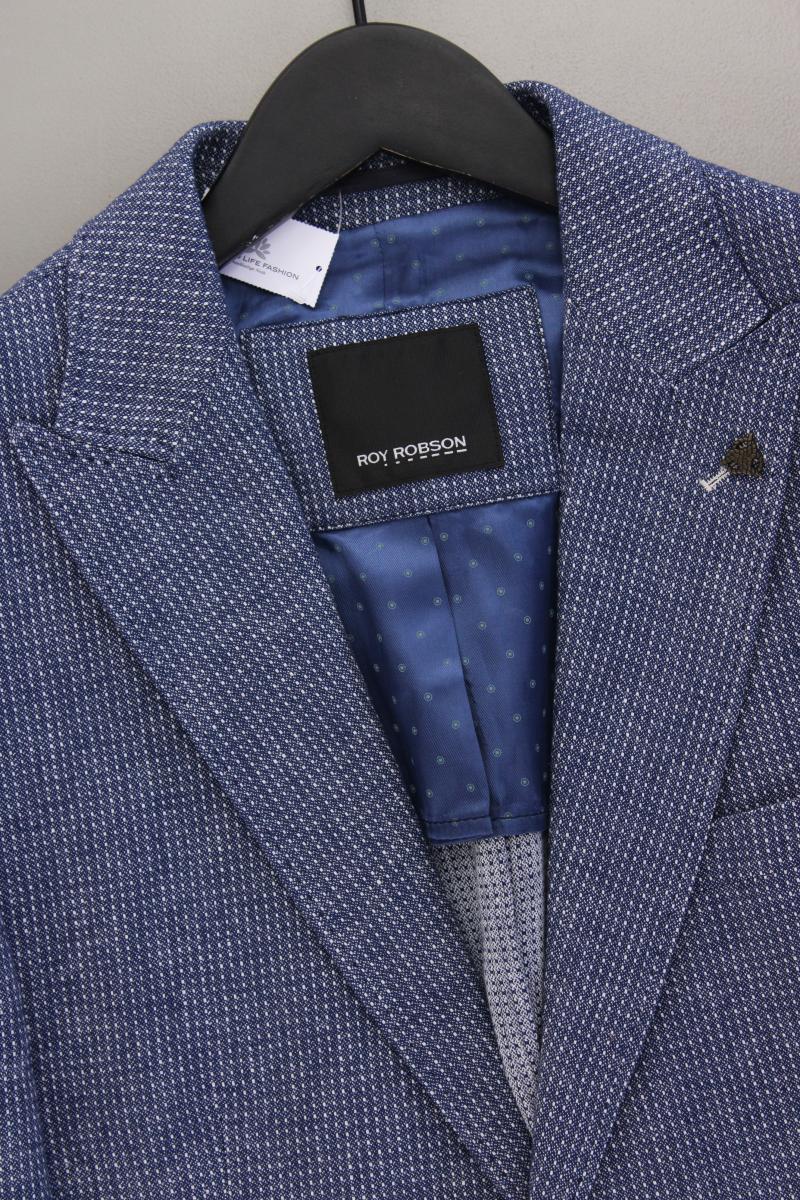 ROY ROBSEN Longsakko für Herren Gr. 46 neuwertig blau aus Baumwolle