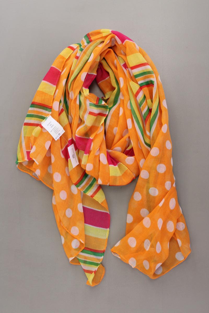 Tuch gepunktet orange aus Polyester