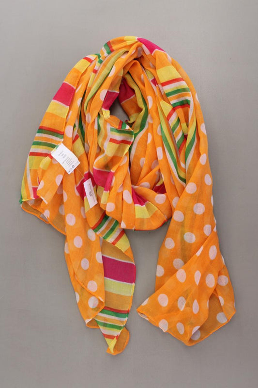 Tuch gepunktet orange aus Polyester