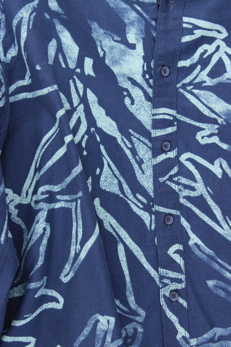 Lerros Leinenhemd für Herren Gr. XXL Langarm blau