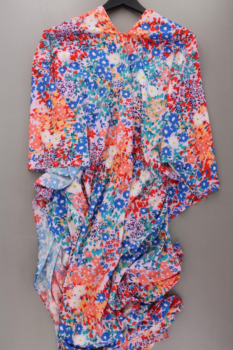 Vila Kimono Kleid Gr. OneSize mit Blumenmuster neuwertig 3/4 Ärmel mehrfarbig
