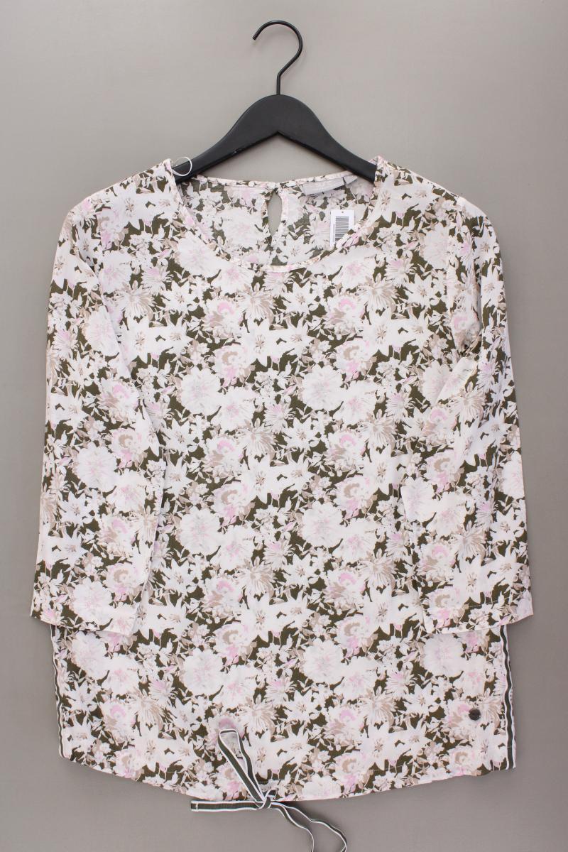 Sure Regular Bluse Gr. 40 mit Blumenmuster 3/4 Ärmel mehrfarbig aus Viskose