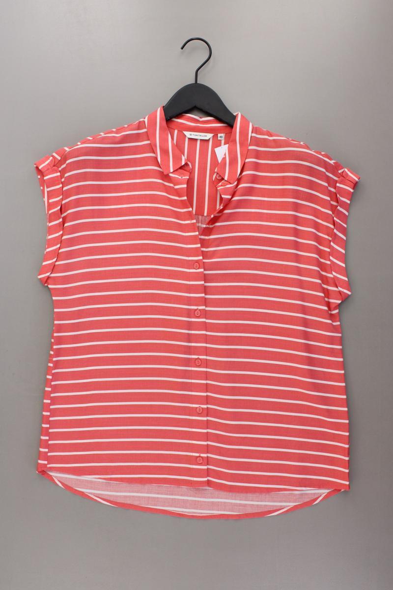 Tom Tailor Kurzarmbluse Gr. 40 gestreift rot