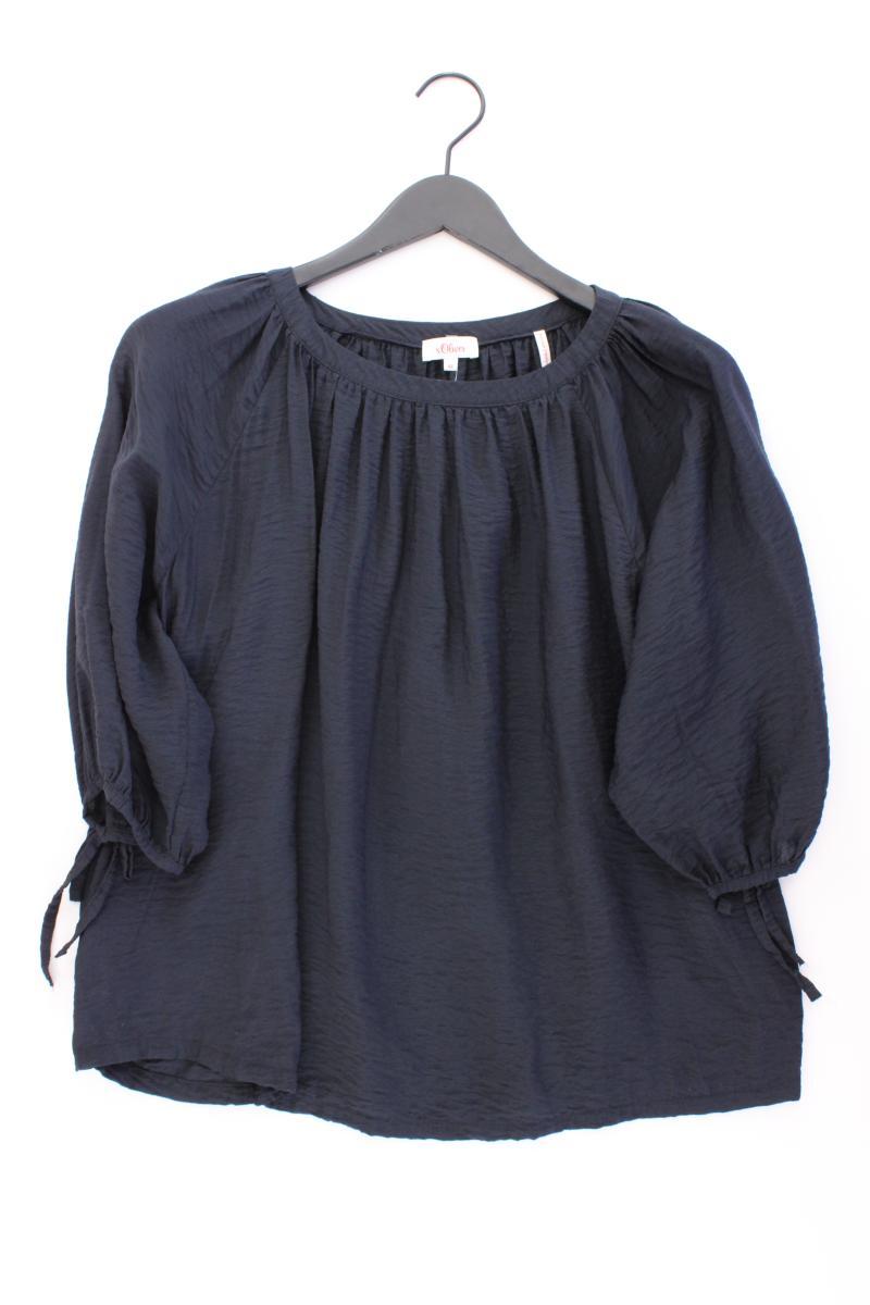 s.Oliver Oversize-Bluse Gr. 42 3/4 Ärmel grau aus Viskose