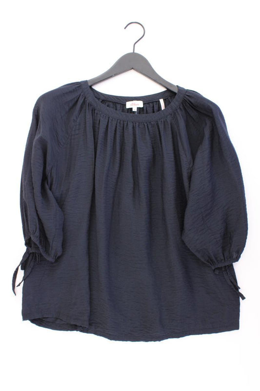s.Oliver Oversize-Bluse Gr. 42 3/4 Ärmel grau aus Viskose