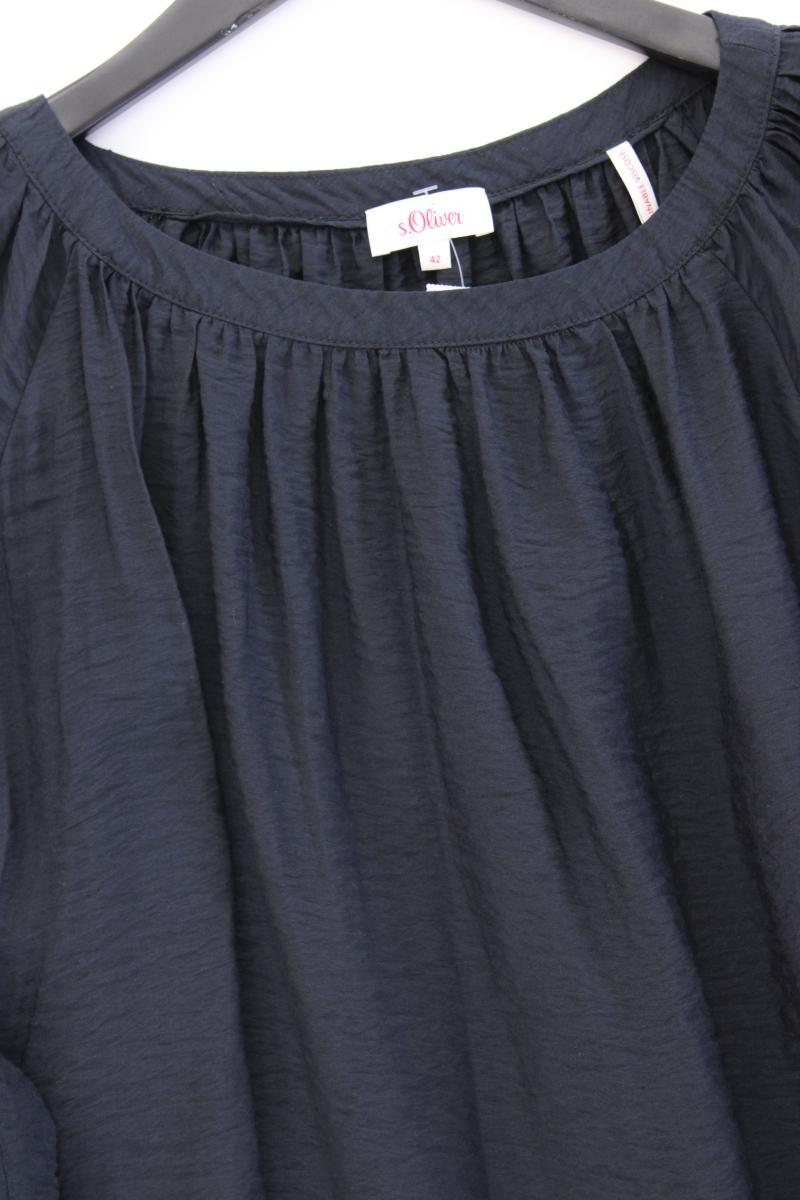 s.Oliver Oversize-Bluse Gr. 42 3/4 Ärmel grau aus Viskose