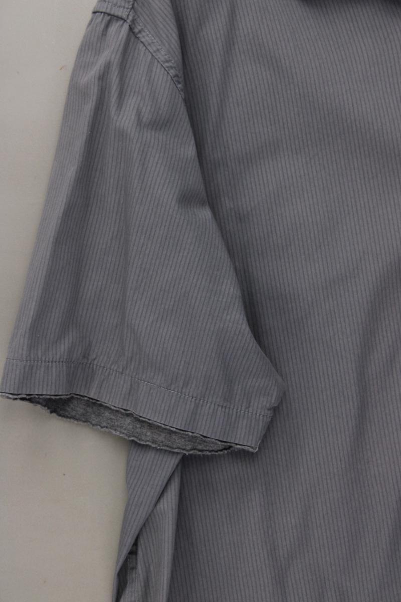 s.Oliver Kurzarmhemd für Herren Gr. XXL grau aus Baumwolle