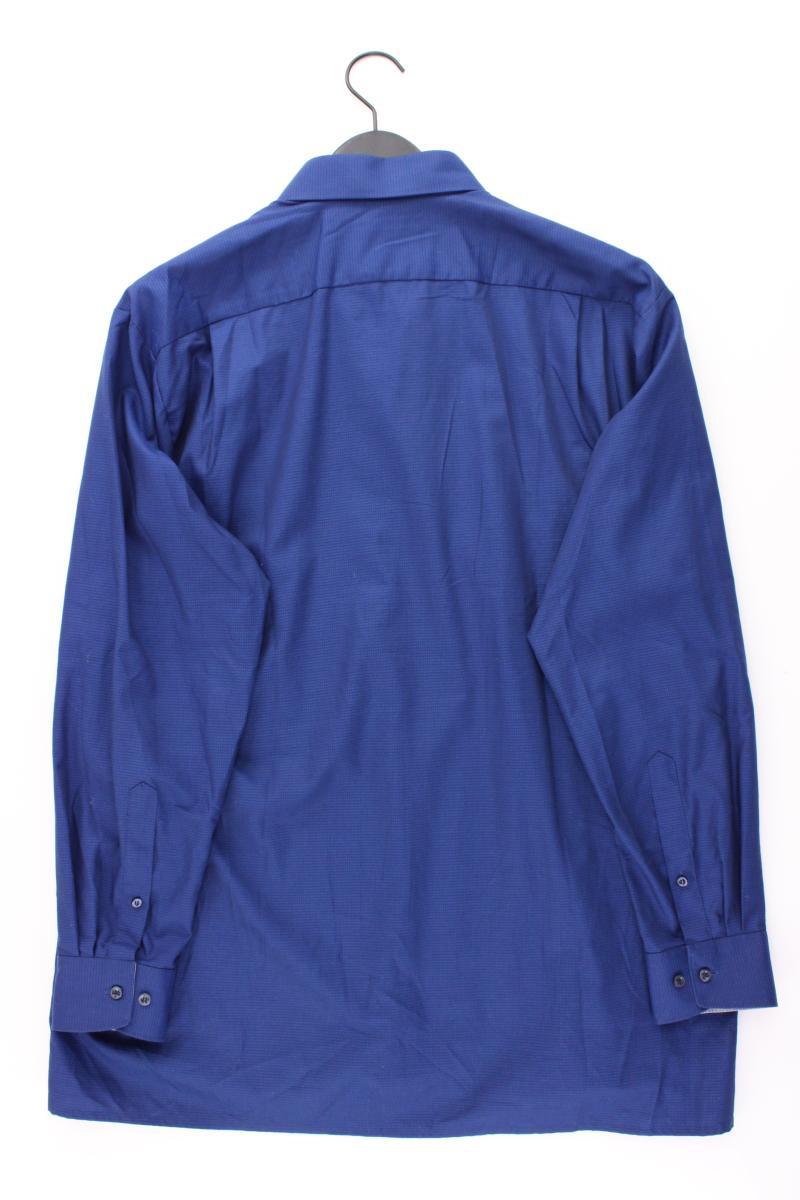 Olymp Langarmhemd für Herren Gr. Hemdgröße 43 blau aus Baumwolle
