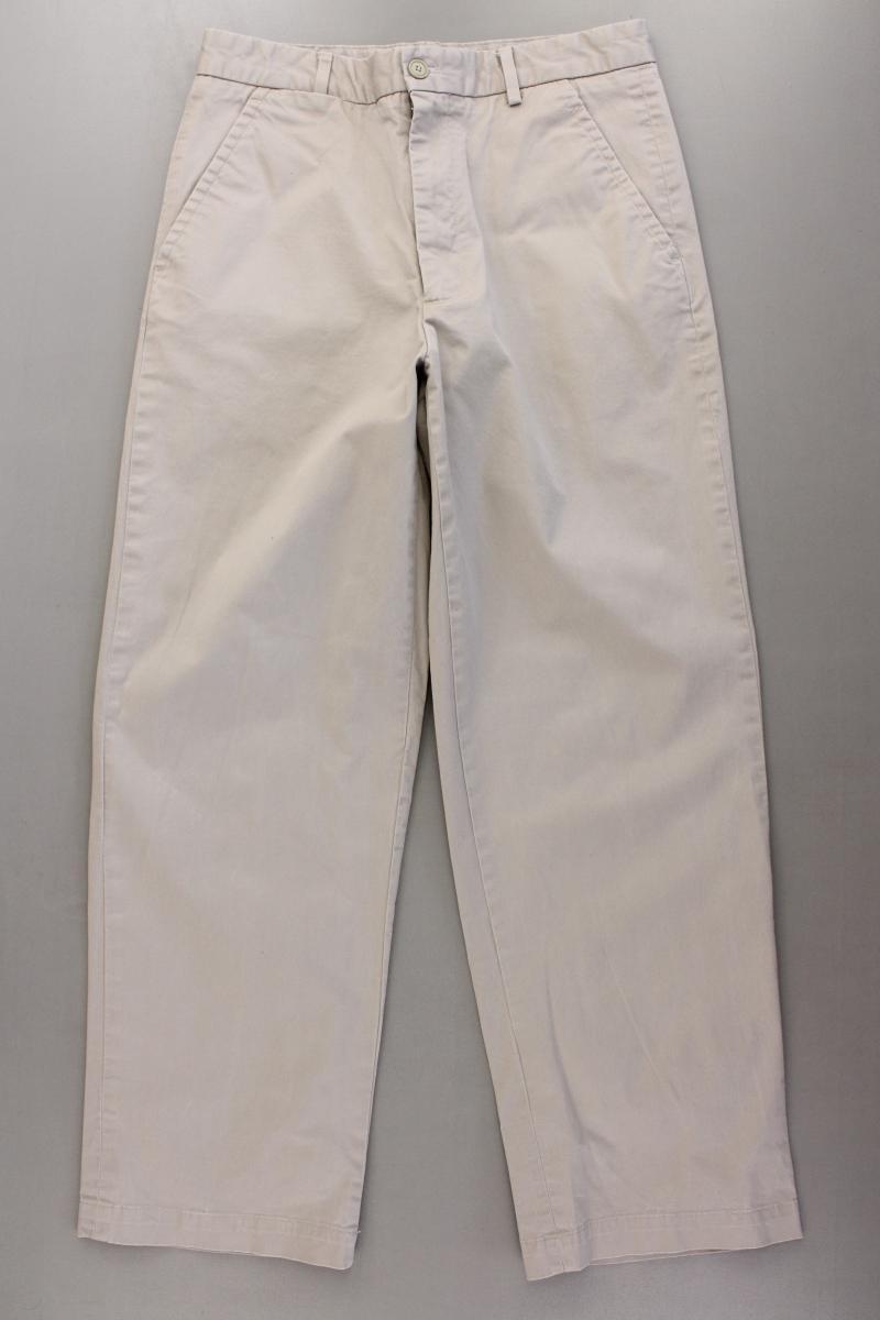 Zara Chinohose für Herren Gr. UK 38 (S) creme aus Baumwolle