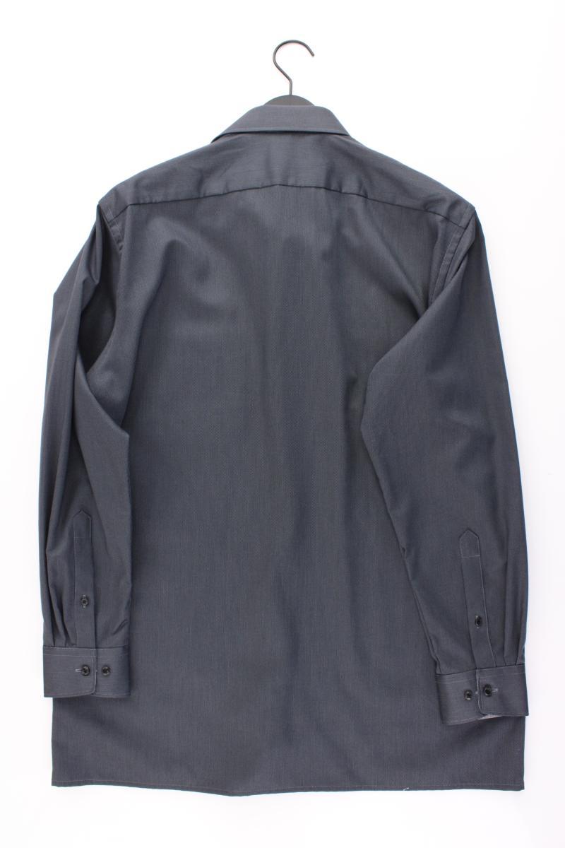 Olymp Langarmhemd für Herren Gr. Hemdgröße 44 neuwertig grau aus Baumwolle