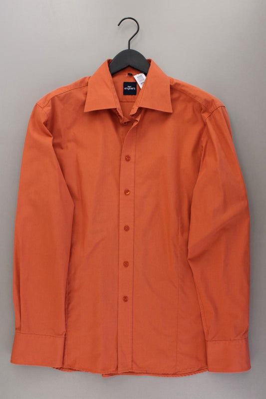 Engbers Langarmhemd für Herren Gr. L orange aus Baumwolle