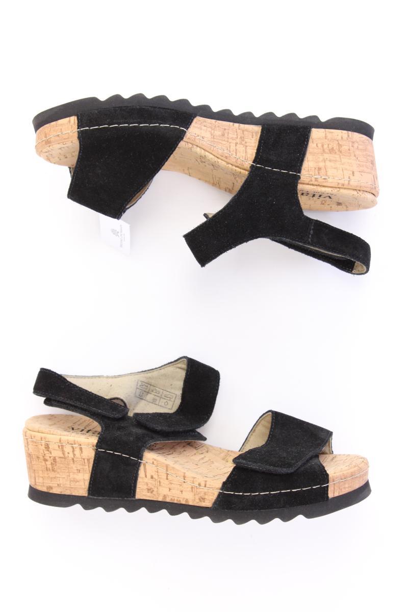 Vitaform Sandalen Gr. 37 neuwertig schwarz aus Leder