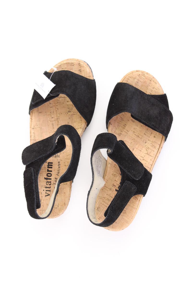 Vitaform Sandalen Gr. 37 neuwertig schwarz aus Leder