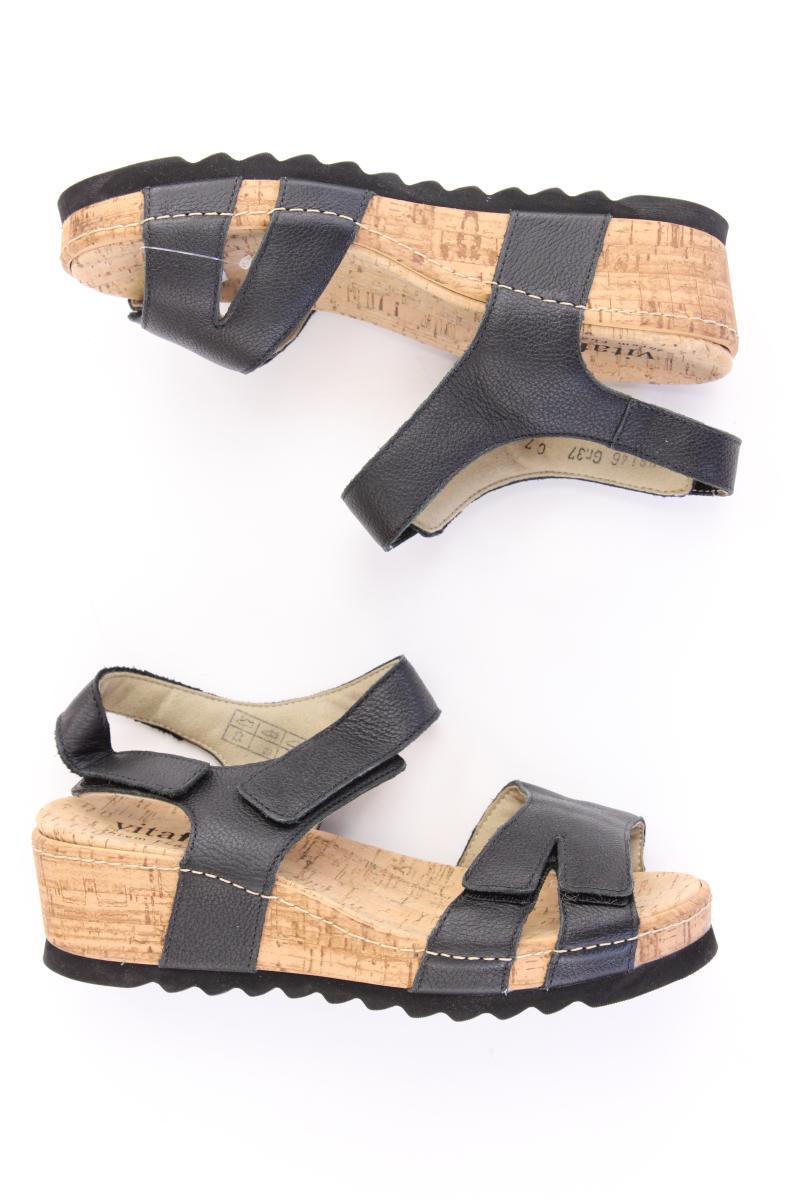 Vitaform Sandalen Gr. 37 neuwertig schwarz aus Leder