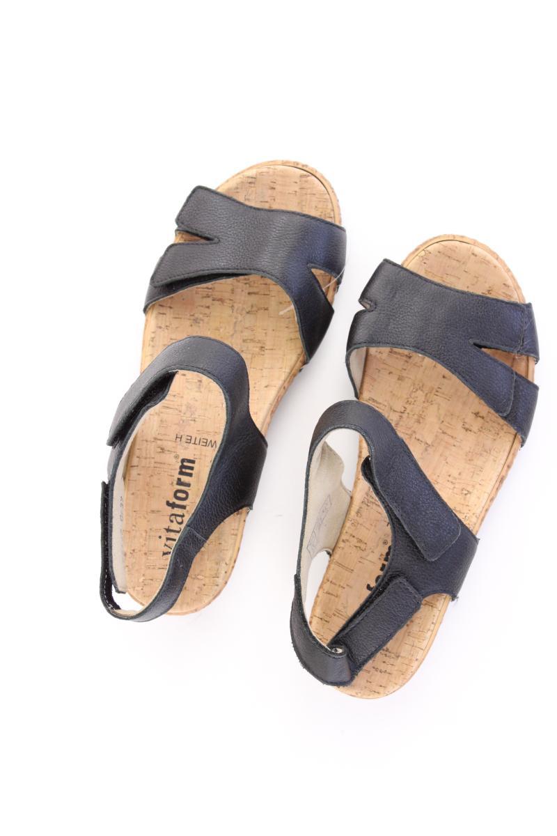 Vitaform Sandalen Gr. 37 neuwertig schwarz aus Leder