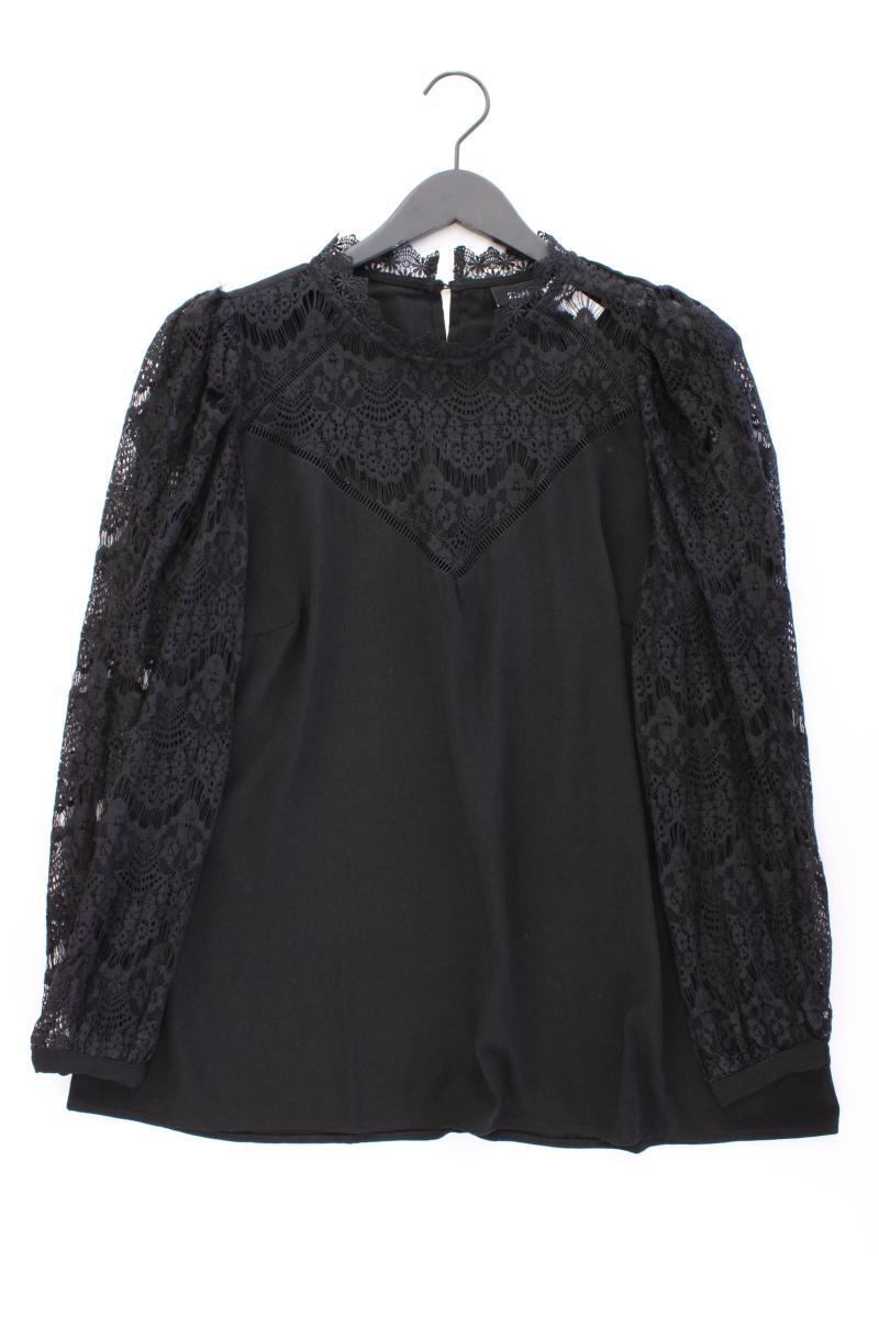 Zizzi Langarmbluse Gr. 42/44 schwarz aus Polyester