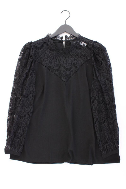 Zizzi Langarmbluse Gr. 42/44 schwarz aus Polyester