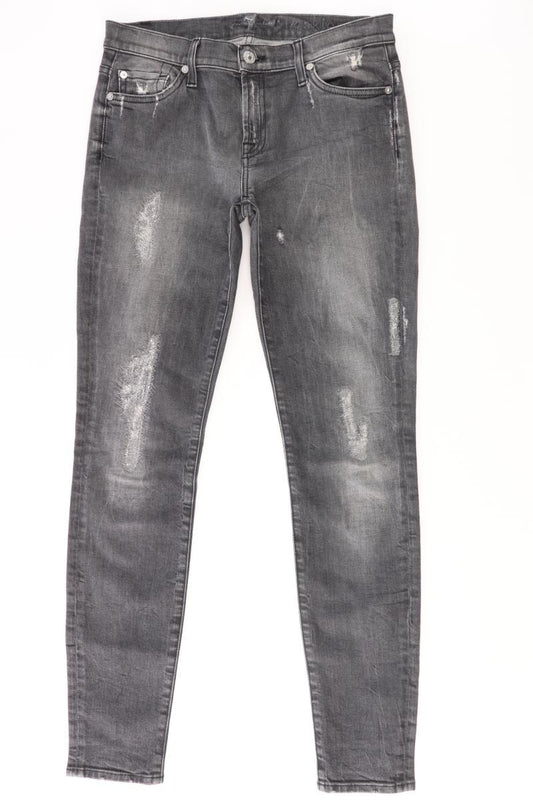 For All 7 mankind Skinny Jeans Gr. W27 grau aus Baumwolle