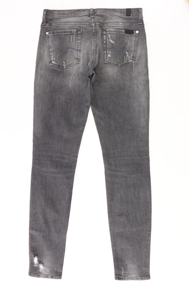 For All 7 mankind Skinny Jeans Gr. W27 grau aus Baumwolle