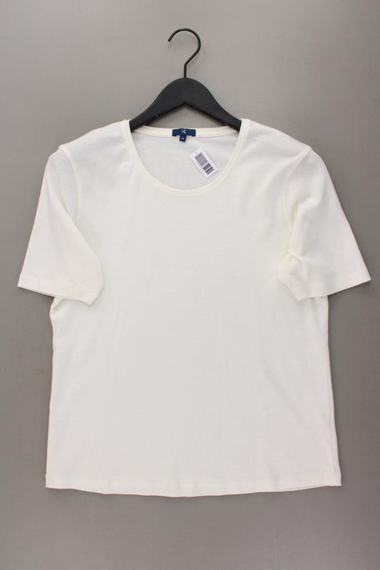 K Town Shirt Gr. 44 Kurzarm creme aus Baumwolle