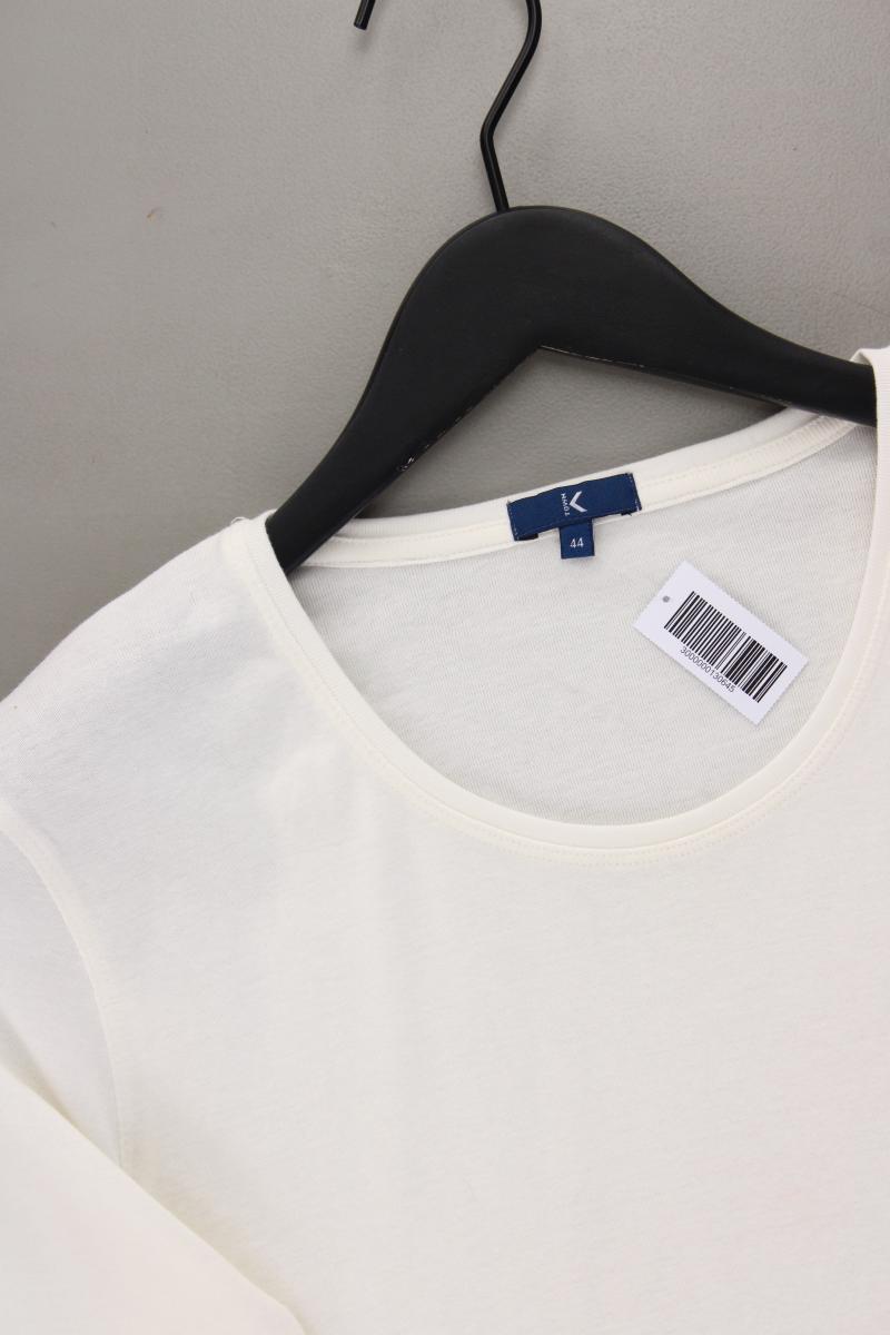 K Town Shirt Gr. 44 Kurzarm creme aus Baumwolle