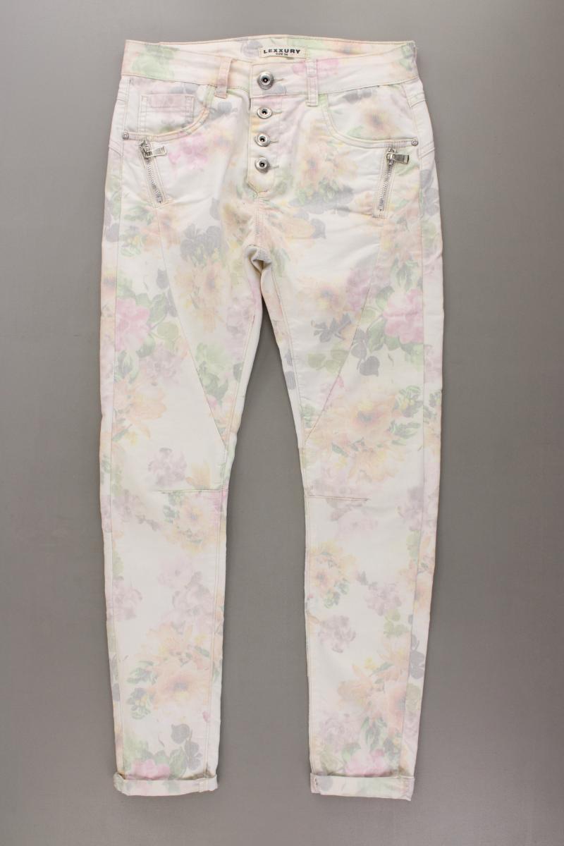 LEXXURY Hose Gr. 34 mit Blumenmuster mehrfarbig