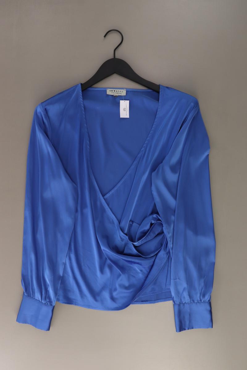 IVYBEAU Langarmbluse Gr. L blau aus Polyester