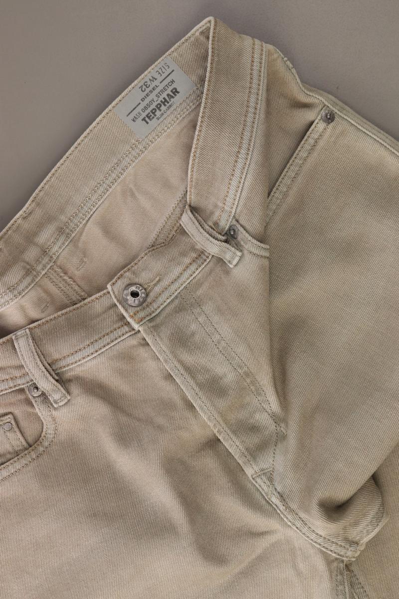 Diesel Five-Pocket-Hose Gr. W32 grün aus Baumwolle