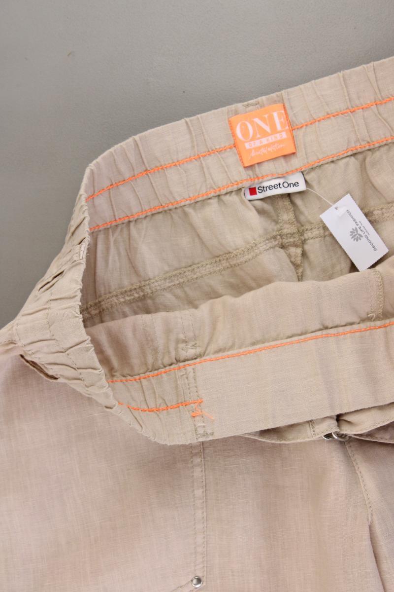 Street One Leinenhose Gr. 44/L28 creme