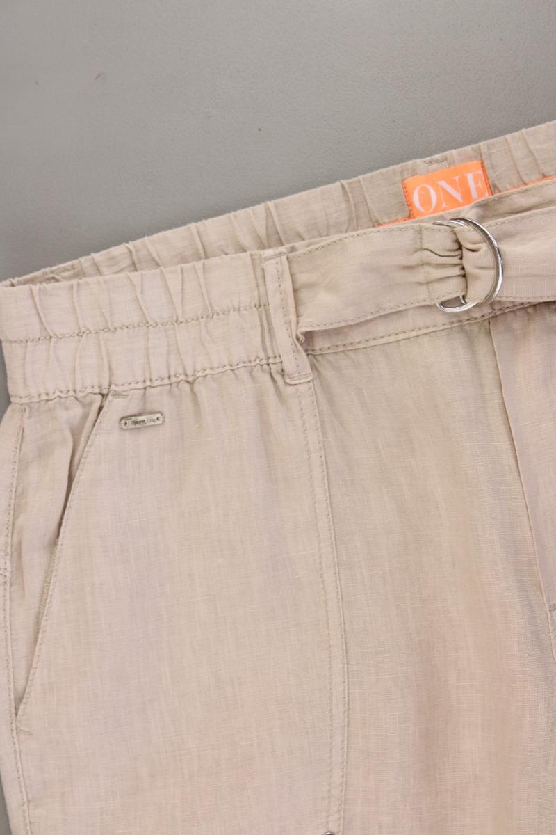 Street One Leinenhose Gr. 44/L28 creme